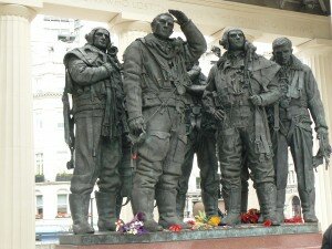 Bomber Crew. Bomber Command Memorial, Green Park, London.